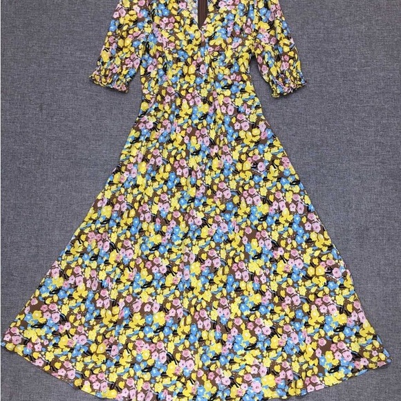 Gorgeous Diane Von Furstenberg Dress 👗💛🤎💜 - Picture 2 of 13